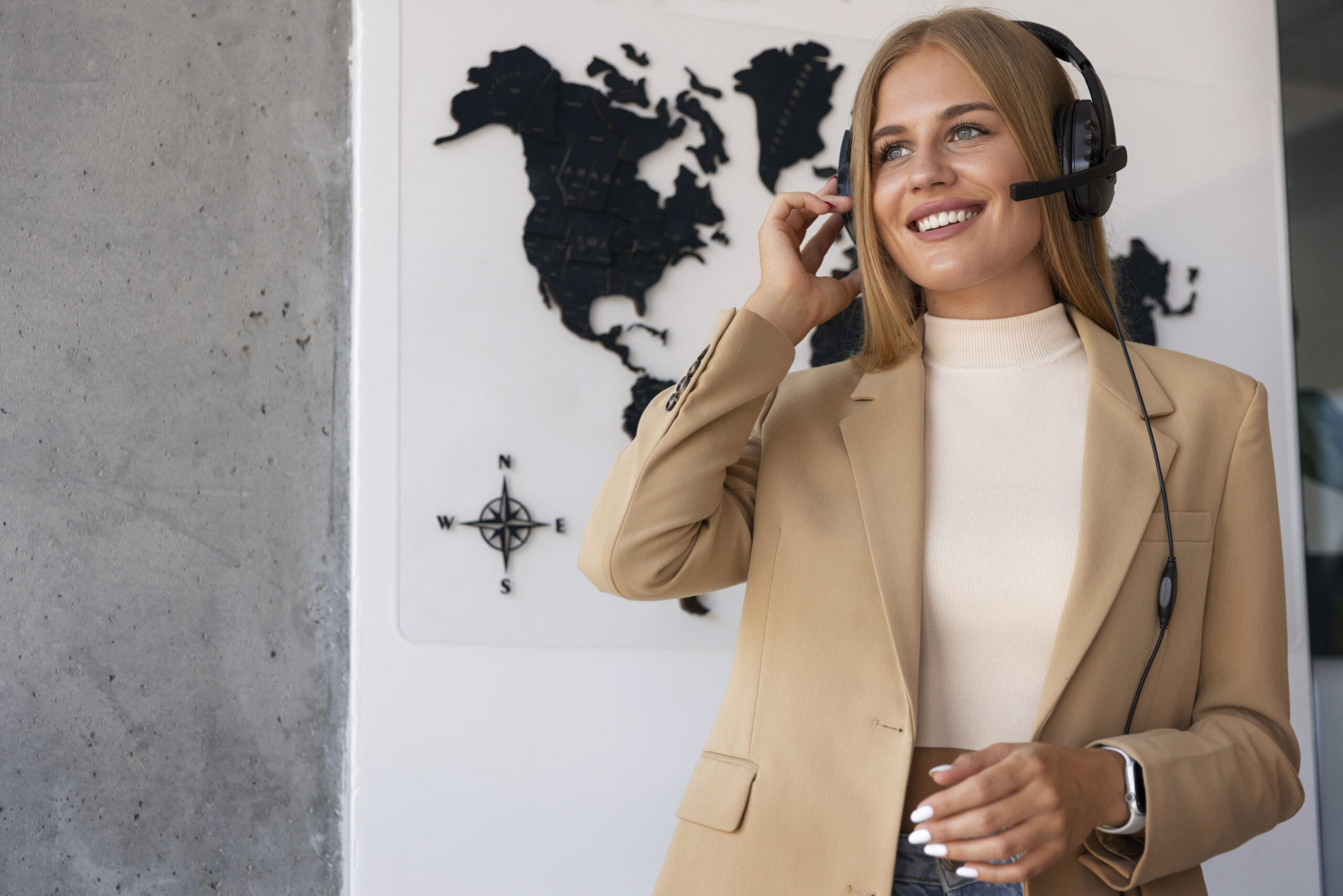 Medium Shot Woman Working Travel Agency 1 Scaled